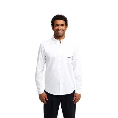 Langarmhemd QUIKSILVER "Diamond", Herren, Gr. M, weiß, Obermaterial: 100% Baumwolle., Hemden