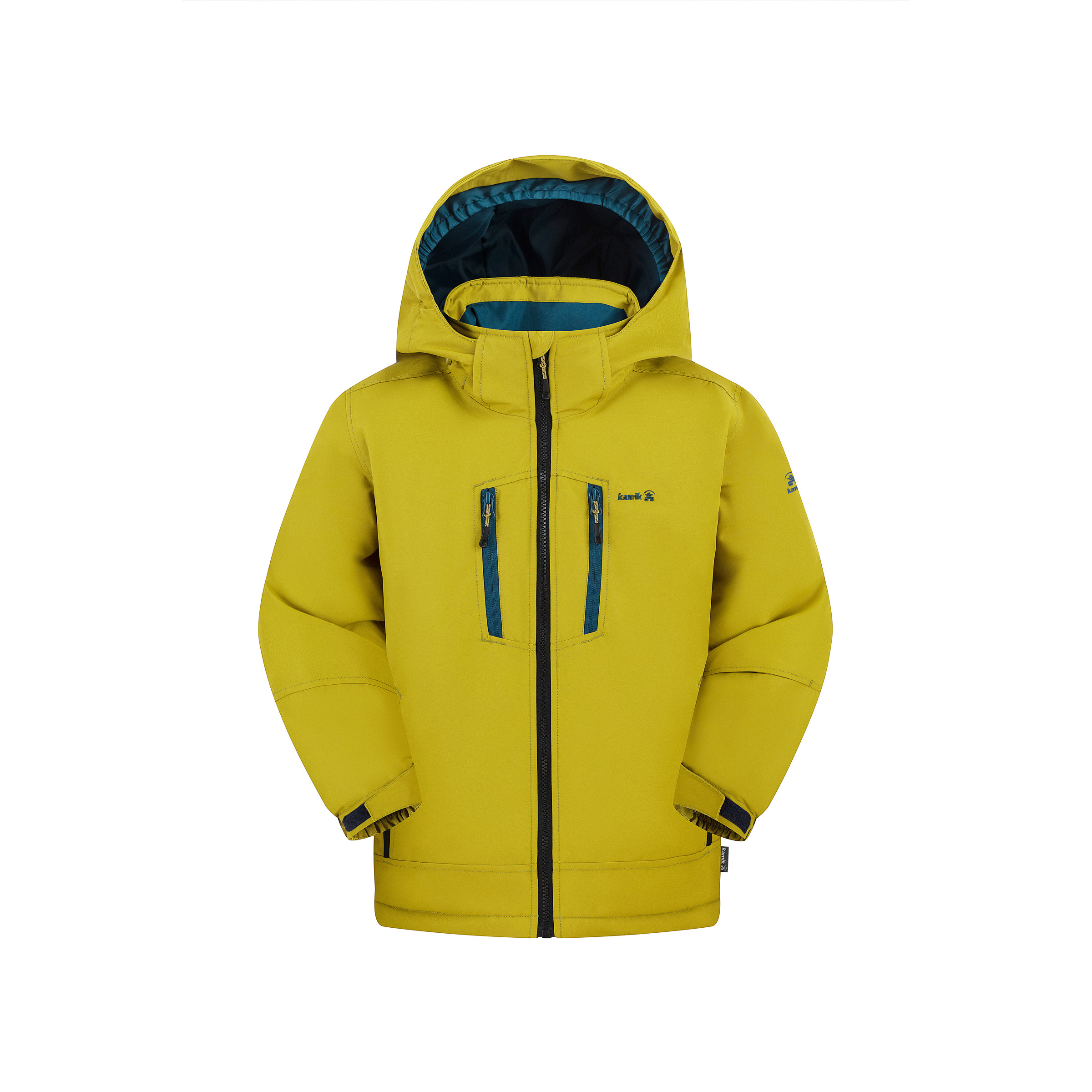 Kamik Hux Kinder Isolationsjacke gelb Größe 140 Lifestyle Widerstandsfähig Wasserabweisend