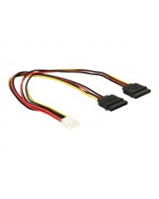 Delock Netzteil 4-Pin-Mini-Stromversorgungsstecker R bis SATA-Stromstecker R 30 cm (84859)
