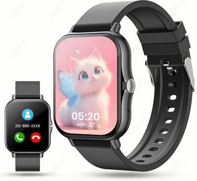 Fusion Finds Stylish Smartwatch With Full Touch Screen, Smart Notifications & Custom Watch Faces black