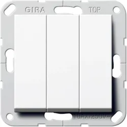 Gira Wippschalter, Schalter + Taster, Weiss