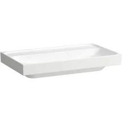 LAUFEN MEDA Aufsatzwaschtisch, geschliffen, 800x460mm, ohne Hahnloch, ohne Überlauf, H8161170001121, Farbe: Weiß