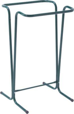 Müllsackträger Mottez, für Müllsäcke mit Volumen 100/110 l, stationär, B 450 x T 460 x H 750 mm, Stahlrohr lackiert, grün