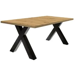 Mäusbacher Esstisch mit Auszug Big System 140/190 x 90 cm Holzoptik Asteiche 140