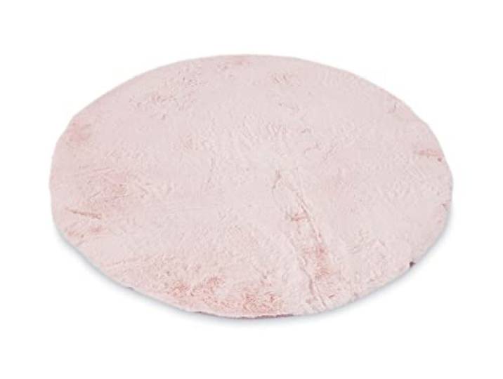 Teppich aus 100% Polyester; maschinell gewebt/handveredelt Größe: 120 cm rund; Farbe: Rose Gino Falcone - Chiara