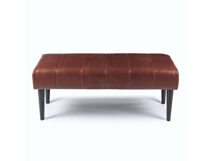 Sitzbank Athea 120 cm - Echtleder Dunkelbraun