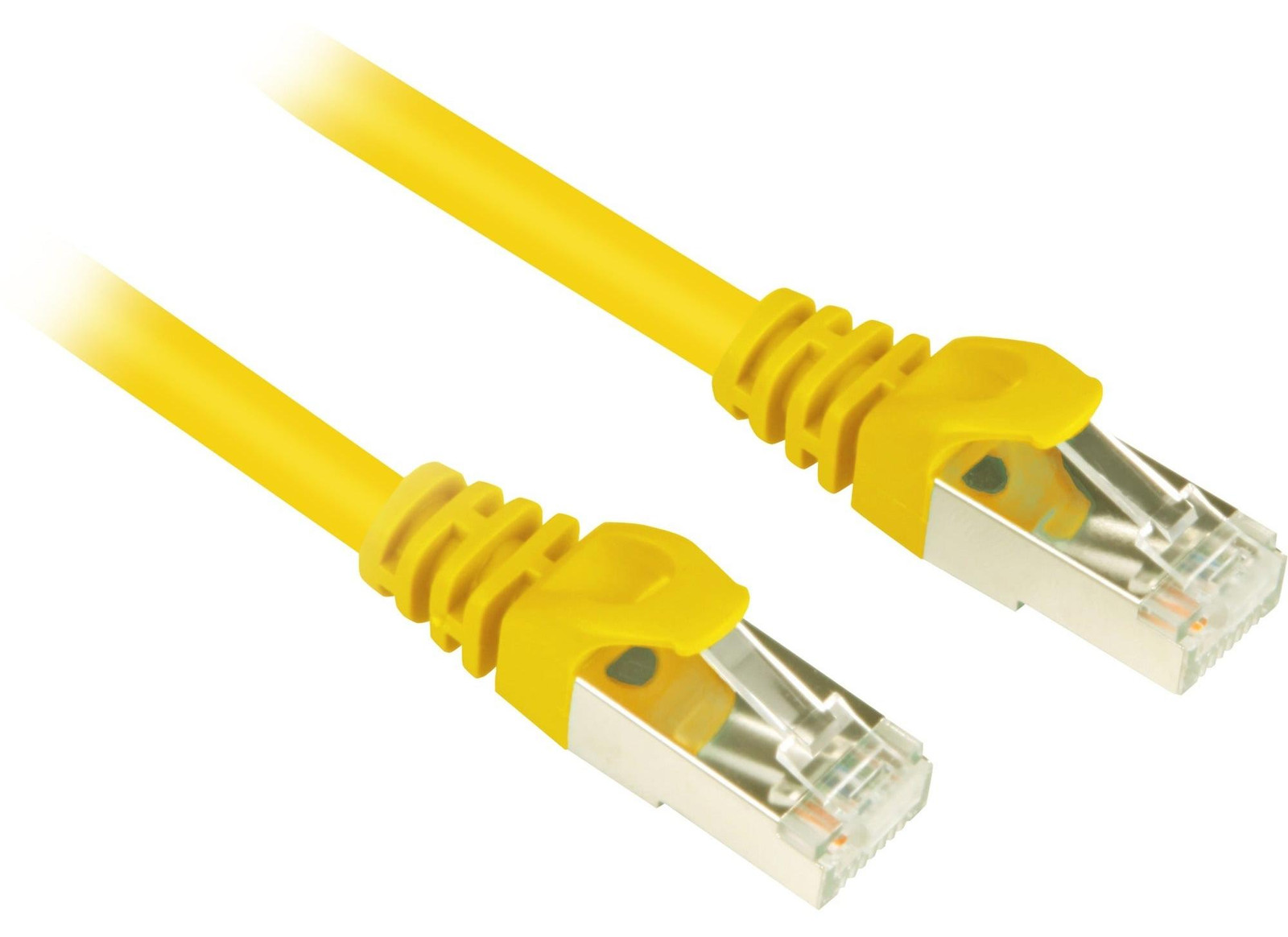 Sharkoon Patchkabel RJ45 naar RJ45, CAT.6 S/FTP, Geel, 1,5 meter