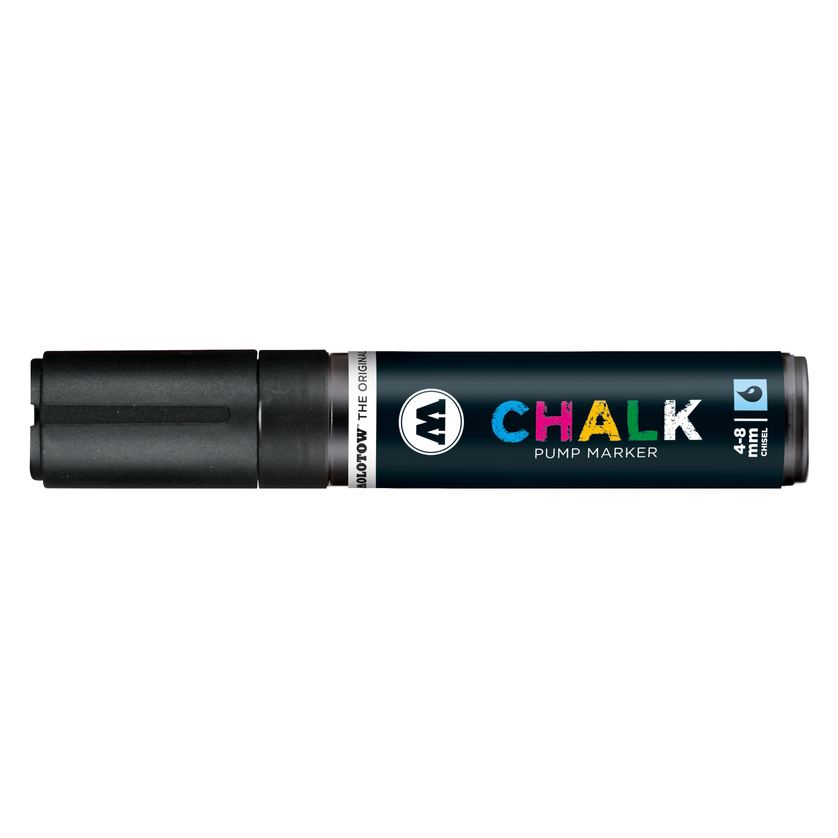 Molotow Windowmarker Chalk nachfüllbar 4-8mm schwarz (1x) (MO328004)