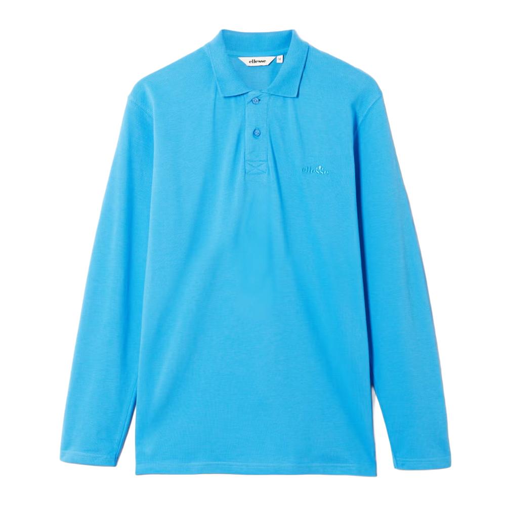 Ellesse Heren Nerola Langsleeve Polo Shirt (Blauw)
