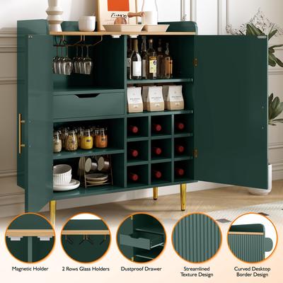 GREATPLANINC Bar Cabinet Liquor Cabinet