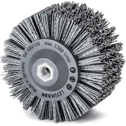 Lessmann, Bürstenwerkzeug, Rundbürste gestanzt 140 x 90 x M 14, Kunststoff