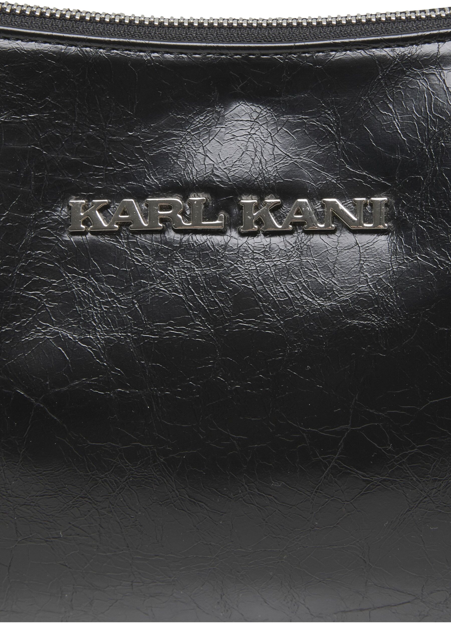 Schultertasche KARL KANI "Karl Kani KK Retro Shoulder Bag", Damen, Gr. onesize, schwarz, Polyester, Taschen Schultertasche