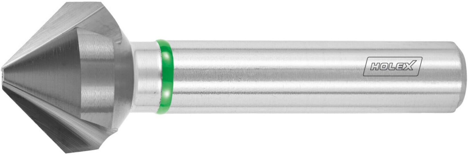 Holex Pro Steel Präzisions-Kegelsenker mit Ungleichteilung 90°, TiAlN, Außen-⌀ Dc: 10,4 mm (150182 10,4)