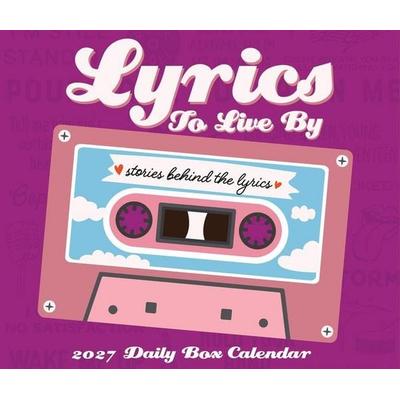 Lyrics to Live by 2027 5.4 X 6.2 Box Calendar