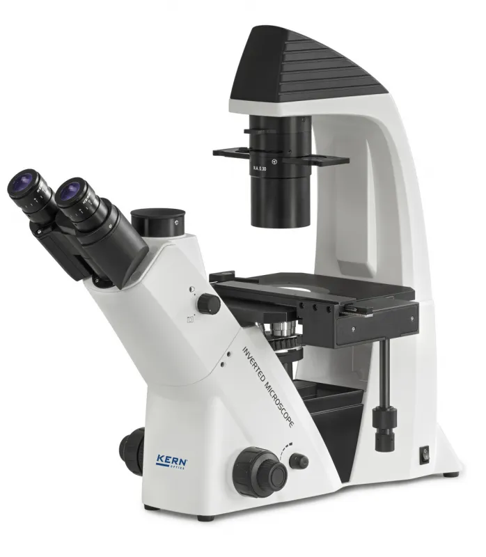 Kern & Sohn GmbH Inverses Phasenkontrast Durchlicht Labormikroskop Kern OCM 161 LAB LINE mit 4 Objektiven OCM161