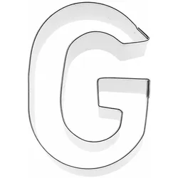 BIRKMANN Ausstechform Buchstabe G, Ausstecher, Plätzchenform, Keks, Plätzchen, Edelstahl, 6 cm, 196353