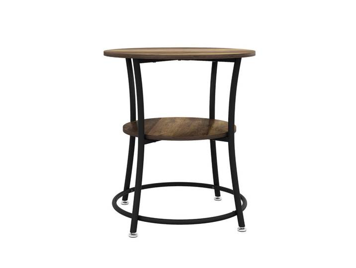 Vicco Couchtisch Quebec Antikholz 50 x 50 cm mit Ablage, Alteiche, Holzwerkstoff, 2 Fächer, Rechteckig,Rechteckig, 50x55x50 cm, Wohnzimmer, Wohnzimmertische, Couchtische