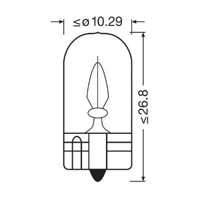 OSRAM Glühlampe, Kofferraumleuchte Original W3W 12V Doppelblister 28212bl
