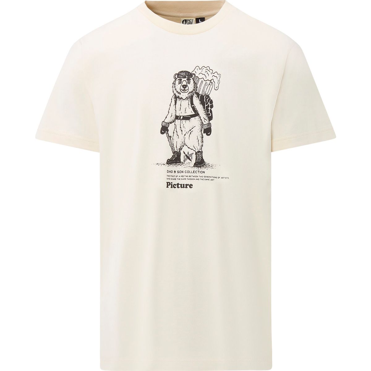 Picture D&S Beear Tee white (A) S MTS1357ANatural WhiteS