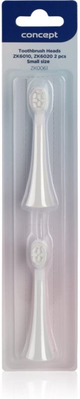 Concept Kido Smile ZK0061 têtes de remplacement pour brosse à dents Small for ZK6010, ZK6020 2 pcs