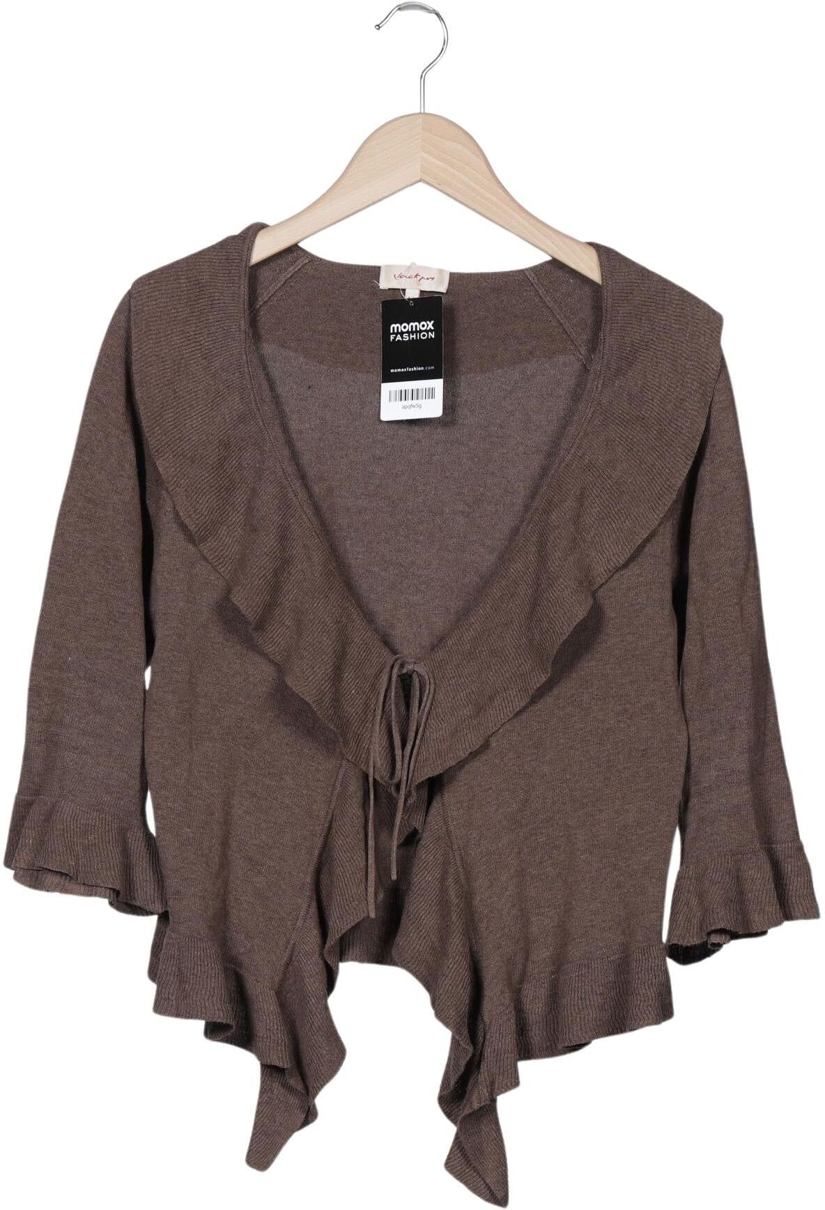 Jackpot Damen Strickjacke, Braun, Gr. M, Baumwolle - Second Hand