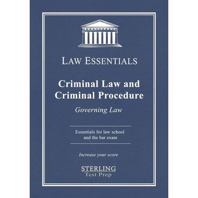 Criminal Law and Criminal Procedure, Law Essentials, Taschenbuch von Sterlin Test Prep,Frank Addivinola, Sterling Education, 978-1-954725-09-6