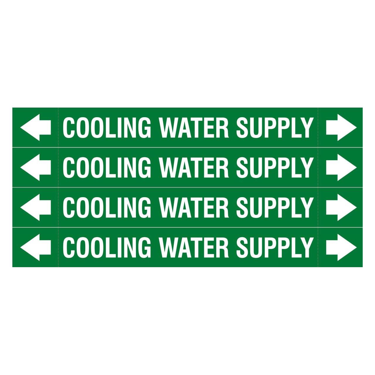 Brady ASME - Rohrmarkierer - Cooling Water Supply (312807)