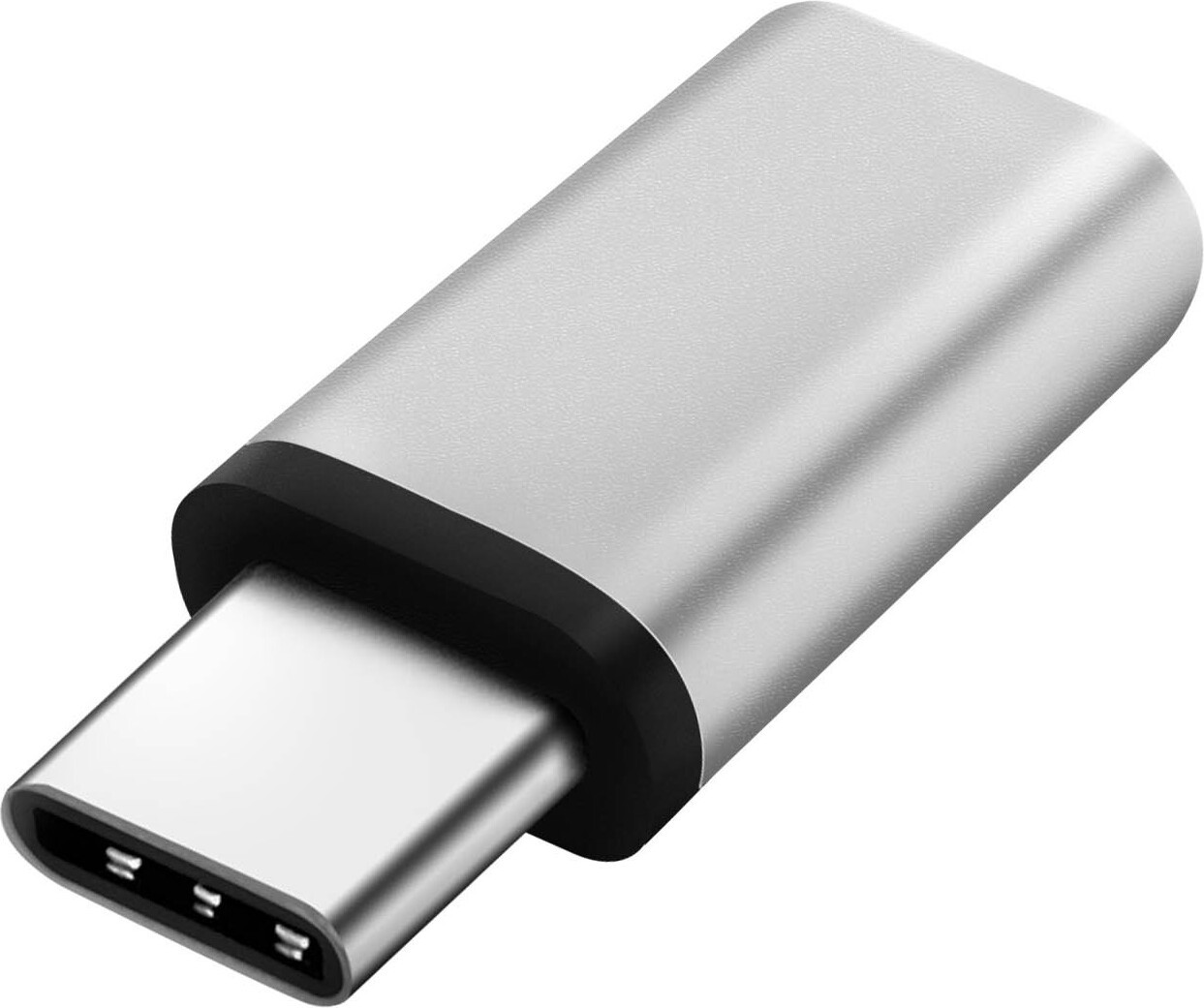 Avizar Adapter USB-C naar Micro-USB, zilver