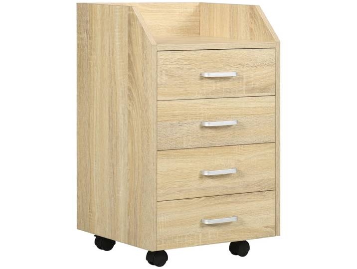 Caisson de bureau 4 tiroirs aspect bois