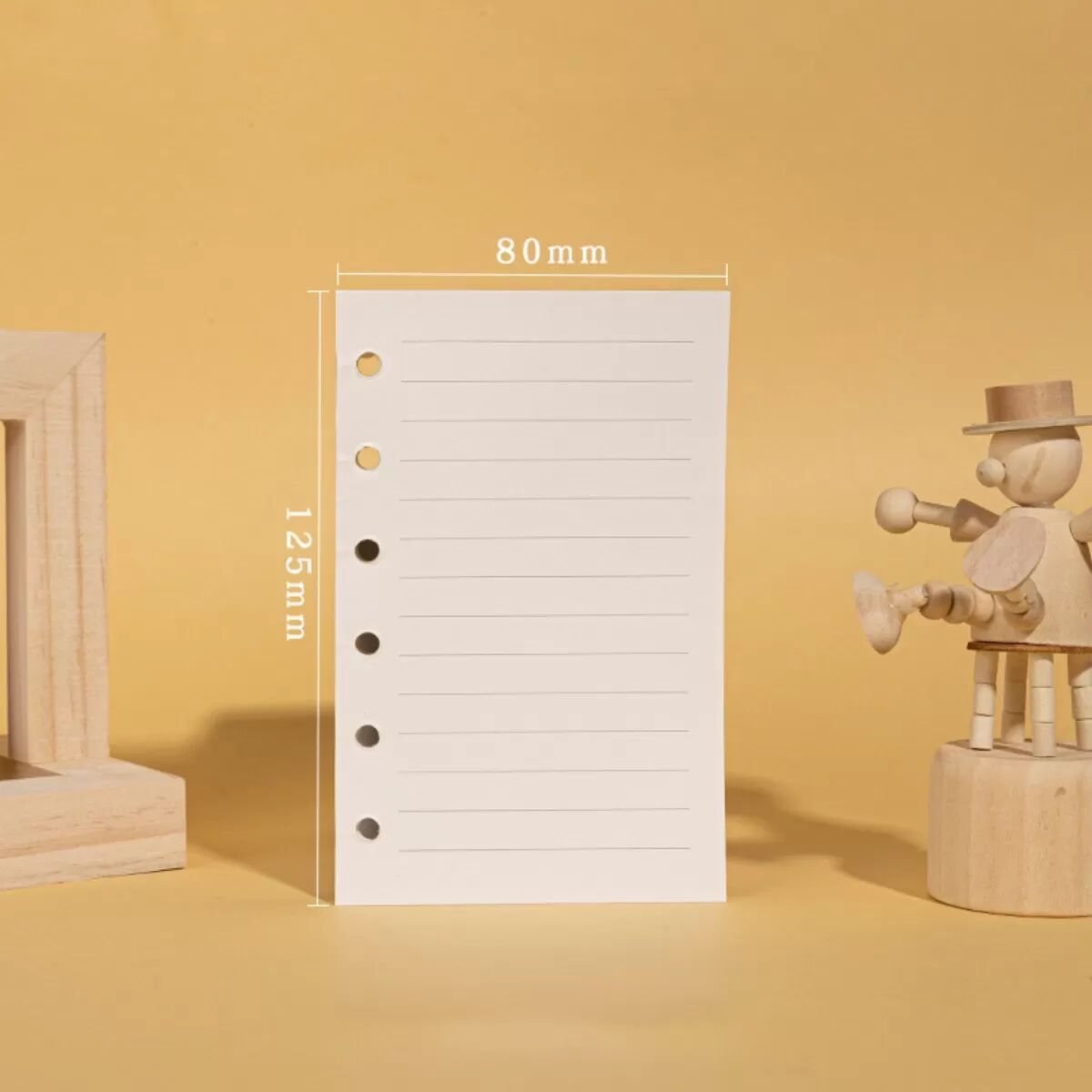 INF 5er-Pack Notizbuch-Einlagen, A7, liniert, 6-Loch, 50 Blatt, 100 g/m² - Universell linierte Seiten