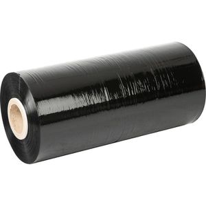 Böttcher-AG Maschinenstretchfolie 25 my, 500 mm x 1400 m, schwarz, dehnbar bis 150%