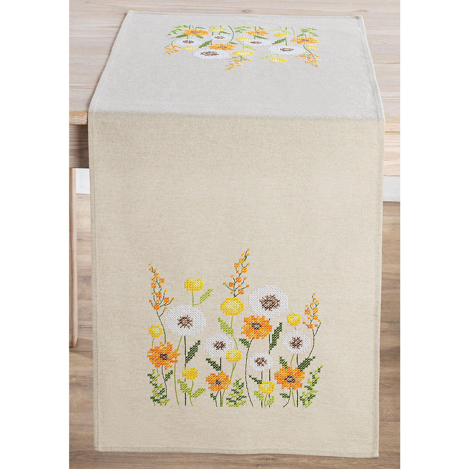 Stickläufer "Pusteblumen"