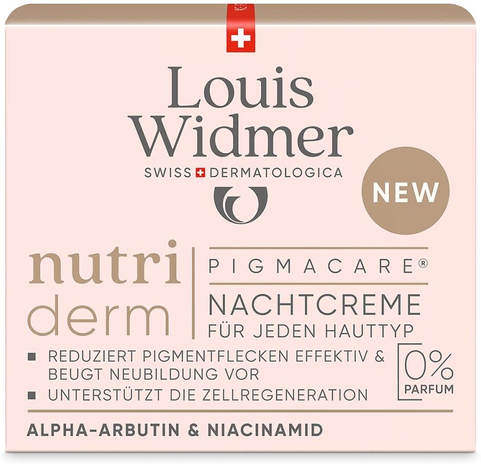 Louis Widmer nutriderm Pigmacare Nachtcreme unparfümiert