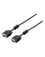 Digital Data Communications Equip Life VGA-Kabel HD-15 M bis M 15 m Daumenschrauben Schwarz (118815)