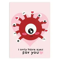 Crit Stones Only Eyes for You Greeting Card