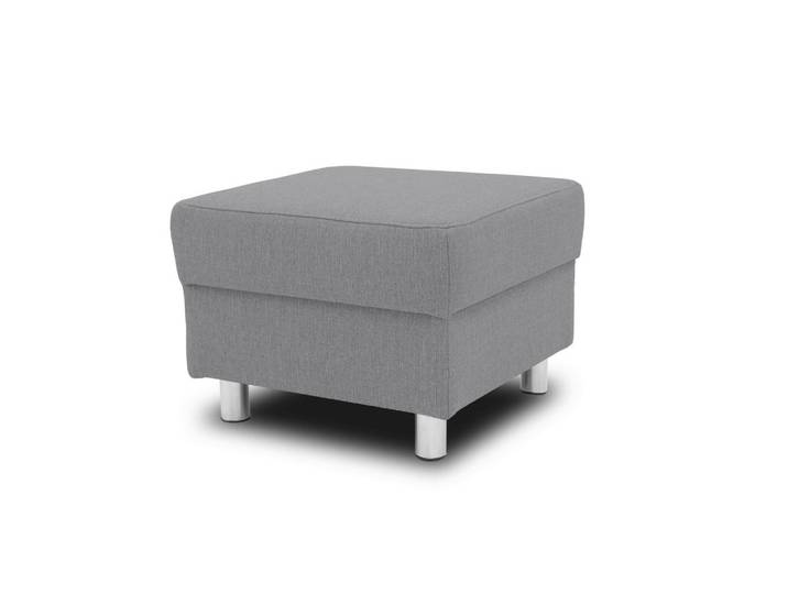 Mid.you Hocker, Silber, Metall, Uni, rechteckig, 54x40x54 cm, Made in EU, Wohnzimmer, Hocker, Sitzhocker