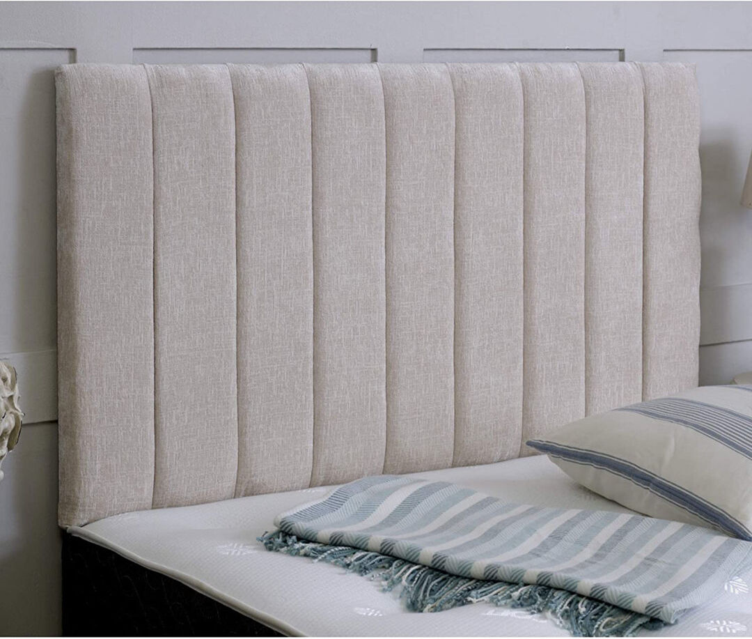 17 Stories Cartha Upholstered Velvet Headboard Cream Single (3')