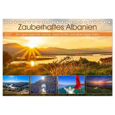 Zauberhaftes Albanien (Tischkalender 2027 DIN A5 quer), CALVENDO Monatskalender