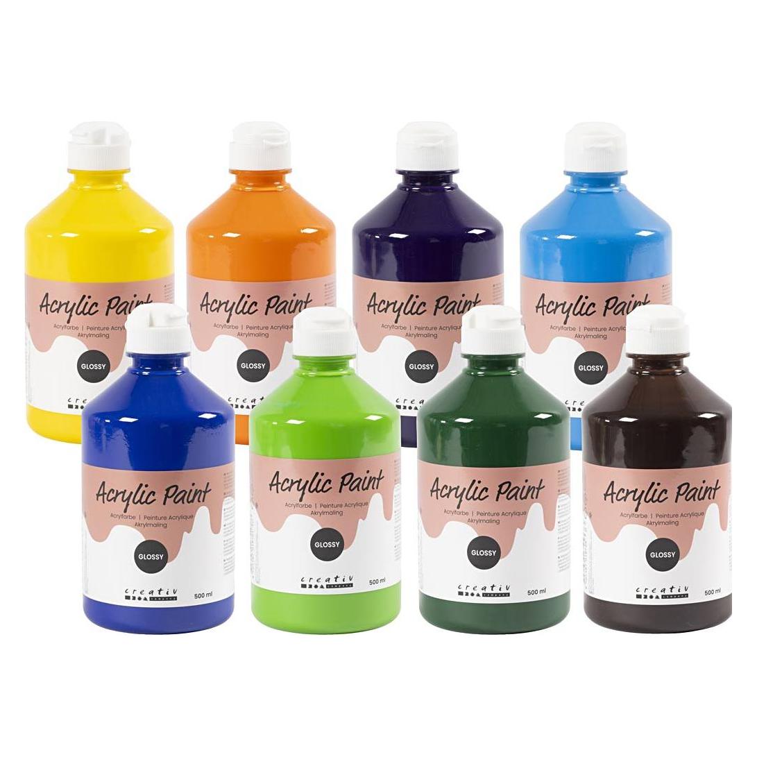 Creativ Company Acrylic Paint Glossy (500 ml) (5712854763172)