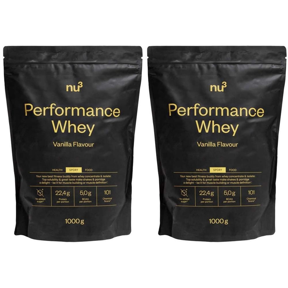 nu3 Performance Whey, Vanille, Pulver 2x1000 g