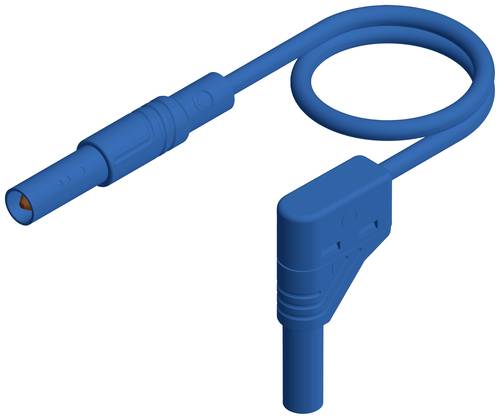 Hirschmann Test & Measurement MLS WG 100/1 bl Sicherheits-Messleitung Lamellenstecker 4mm Lamellenstecker 4mm 1.00m Blau 1St.