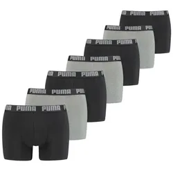 PUMA Herren Boxershorts 7er Pack grey melange / Black - XXL - XXL