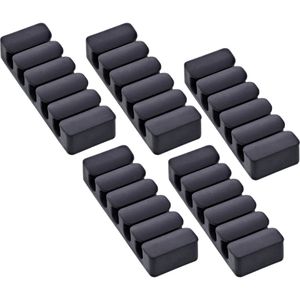 InLine Kabelhalter 59971K, Kabelclips, schwarz, 5 Stück