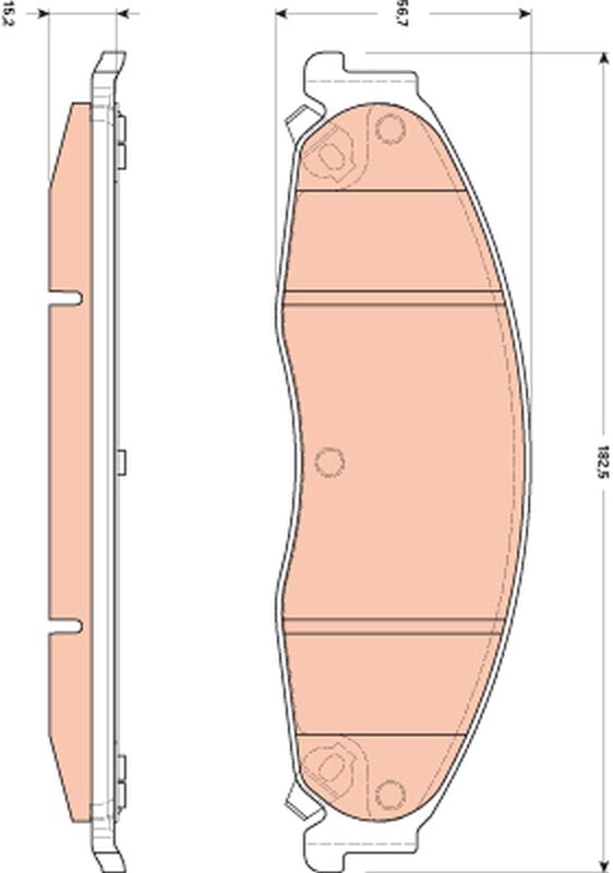 Trw Bremsbelagsatz, Scheibenbremse Gdb4601 Für Cadillac