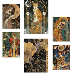 POSTER Set Mit 6 Tarotkarten Kartomantie Arcana A3 & A4 Rahmenlos