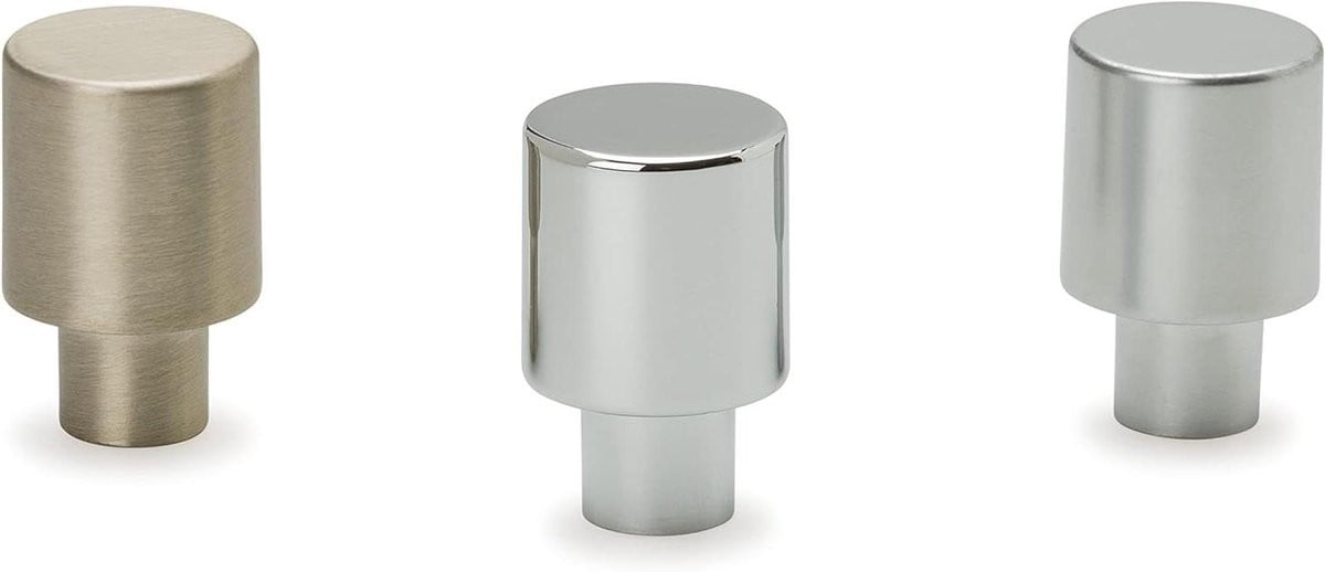 Metalen Meubelknop Kastgreep in RVS Look met 15 mm Diameter