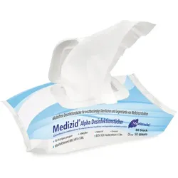 Meditrade Medizid Alpha Desinfektionstücher 80 Stück 80 Tücher Flowpack VAH Zertifikat