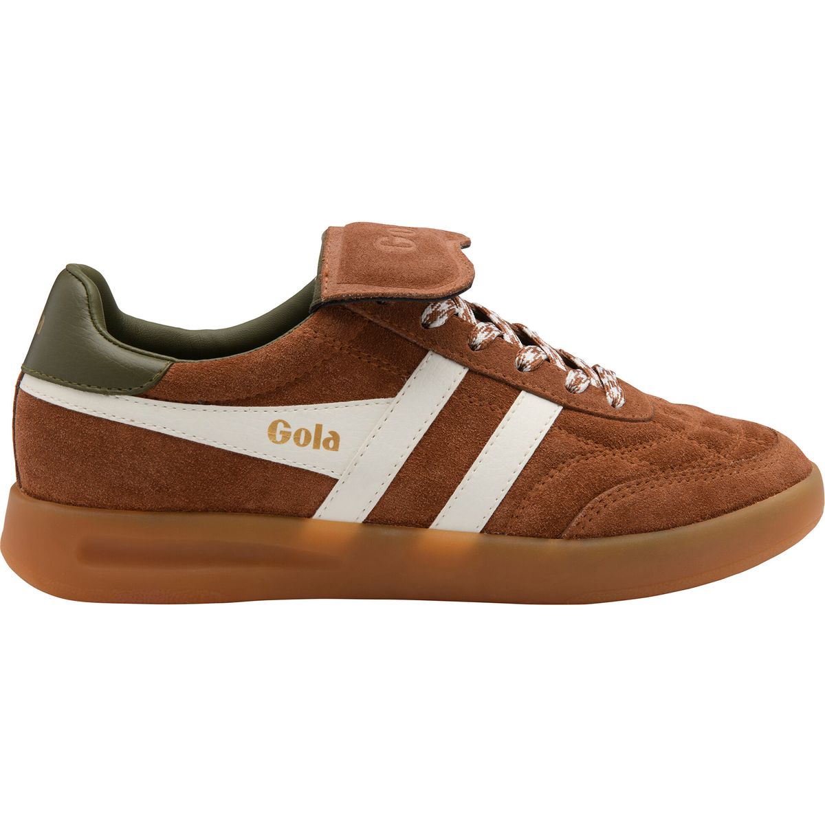 Gola Stadia 86 Sneaker Women umber/off white/khaki/gum (TW) 39 CLB787-TW-39-umberoffwhitekhakigum