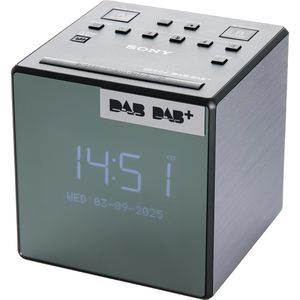 Sony Radiowecker XDR-C1DBP, DAB+ / UKW, zwei Weckzeiten, USB, silber, schwarz