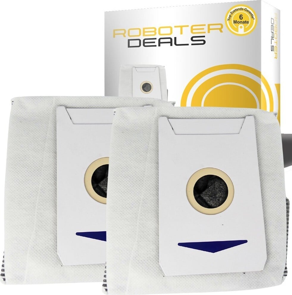 Set van 2 vervangende stofzuigzakken voor Ecovacs Deebot T30 Pro OMNI met oplaadstation